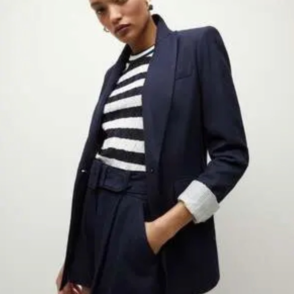 Veronica Beard Obie Dickey Jacket — Navy — Size 8